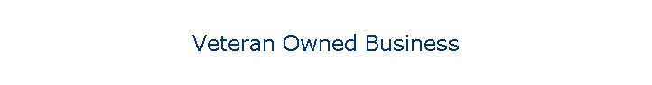 Veteran Owned Business